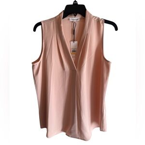 NWT Calvin Klein Women's Blouse in Soft Pink Size M